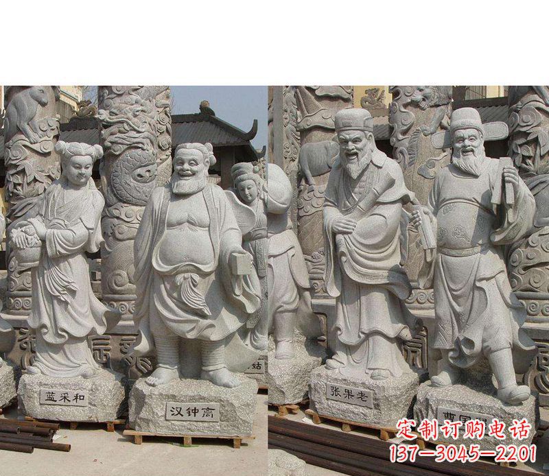 广西大理石八仙雕塑神秘的艺术之美