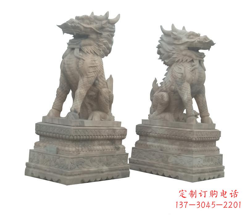 广西大理石麒麟神秘之门的守护者