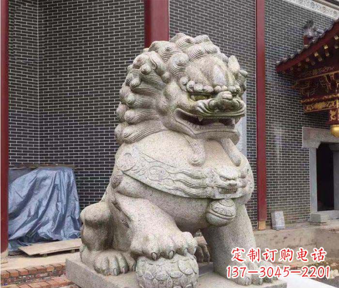 广西巨型大理石狮子雕塑