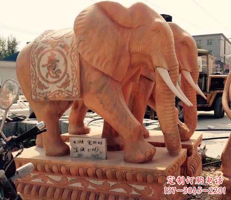 广西大象雕塑 传承古典文化的艺术精品