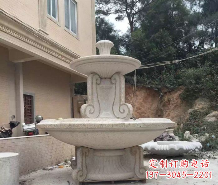 广西大理石大型喷泉雕塑精致美观又富有艺术气息