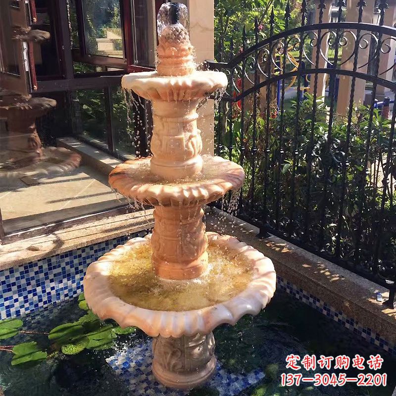 广西大理石雕刻风水球赋予神秘力量