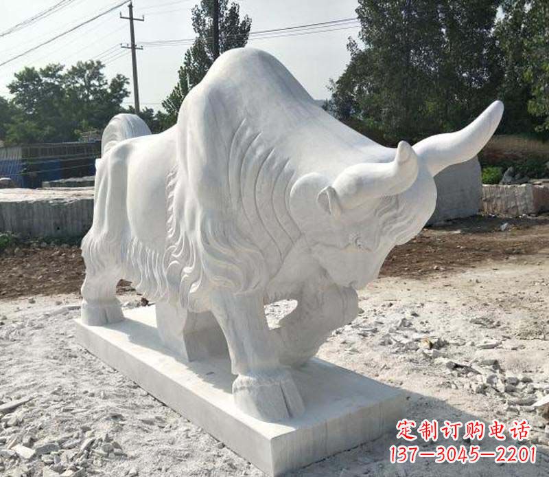 广西大理石动物雕塑美丽的艺术品