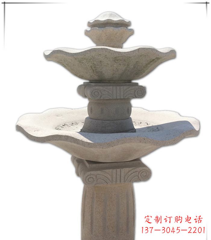 广西大理石多层喷泉石雕精美绝伦的艺术形式