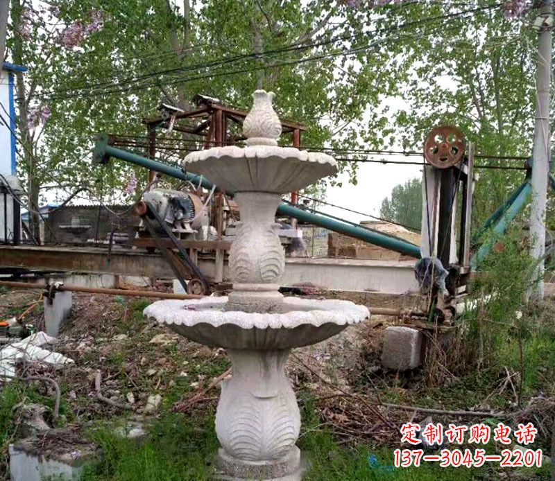 广西大理石多层喷泉石雕雕塑艺术的精美之作