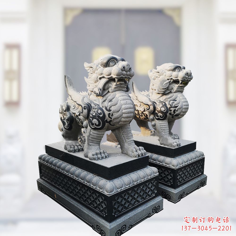 广西大理石雕刻的貔貅