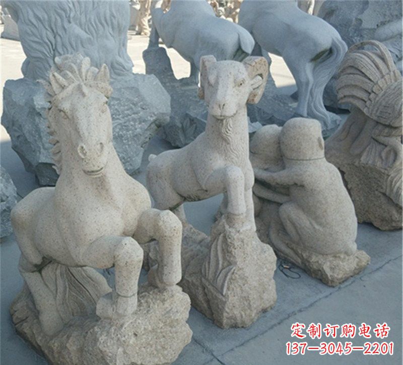 广西大理石公园动物雕塑