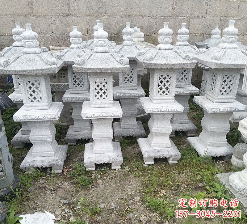 广西精美大理石石灯雕塑