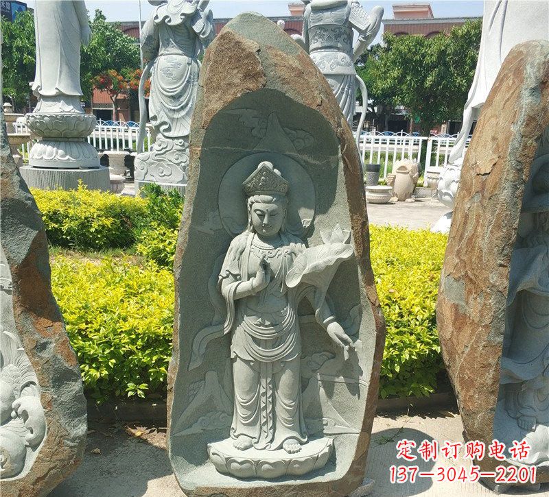 广西大理石观音像,以灵性铭刻记忆
