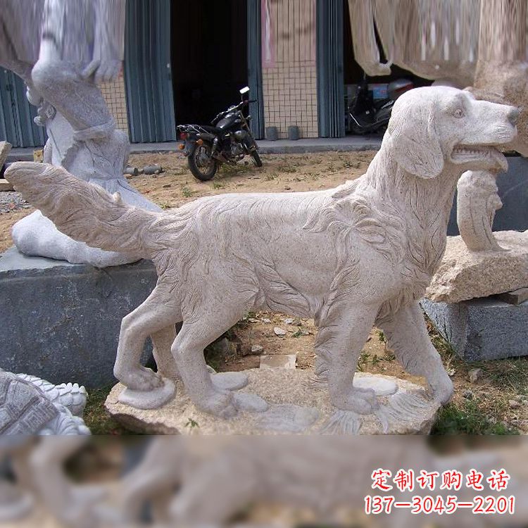 广西大理石狗雕塑——精致的狗雕塑,让你的生活更有趣
