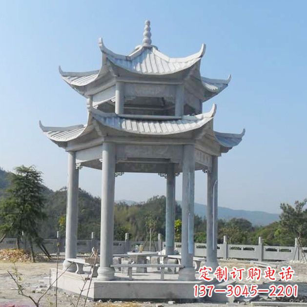 广西高雅大理石凉亭雕塑