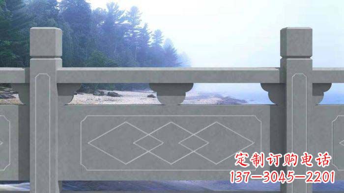 广西大理石护城河栏板石雕