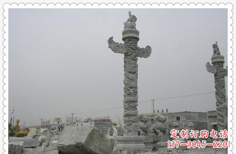 广西精致雕刻,大理石华表雕塑