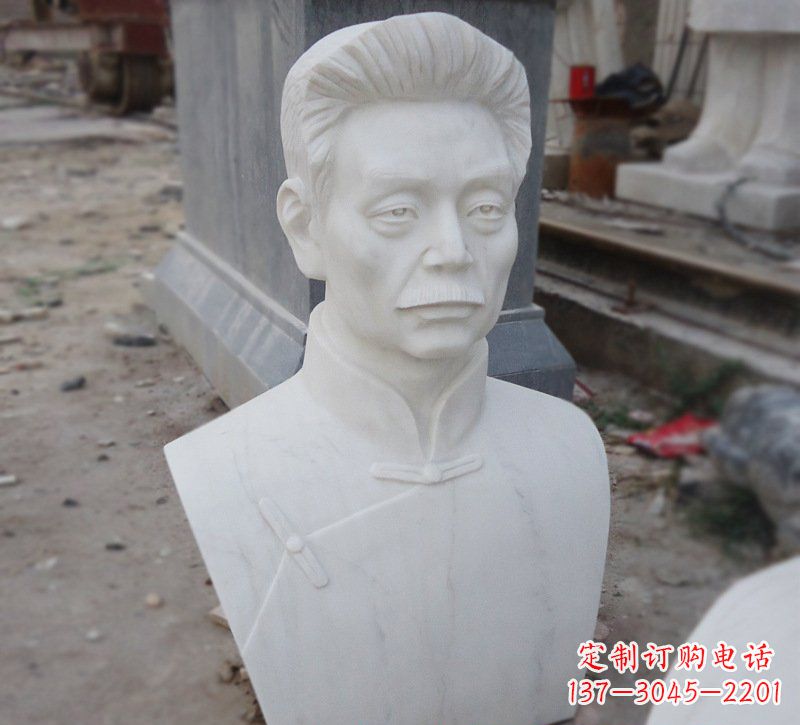 广西传承文化魅力·鲁迅头像精美雕塑