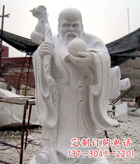 广西大理石寿星雕塑