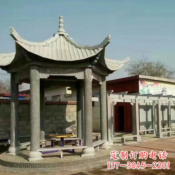 广西大理石凉亭庭院亭子