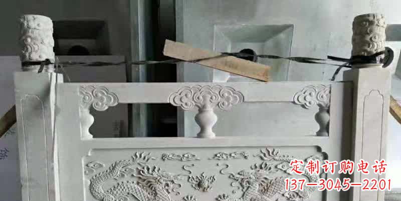 广西大理石龙浮雕栏板雕塑