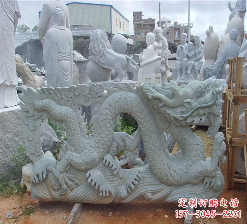 广西大理石龙石雕传承古老文化,精雕细琢的艺术品
