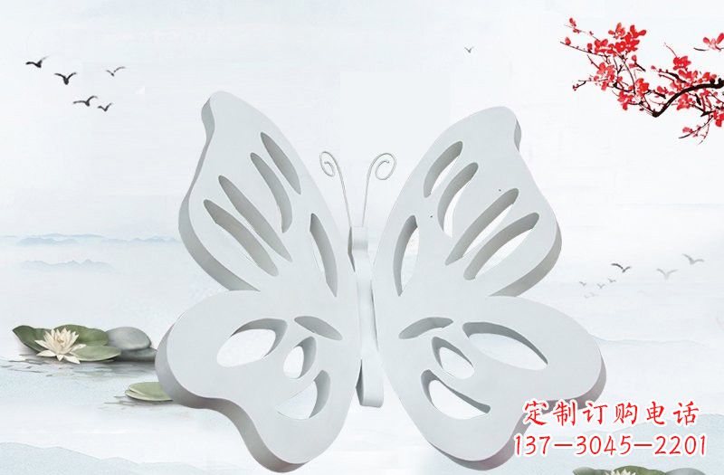 广西高级大理石镂空蝴蝶雕塑