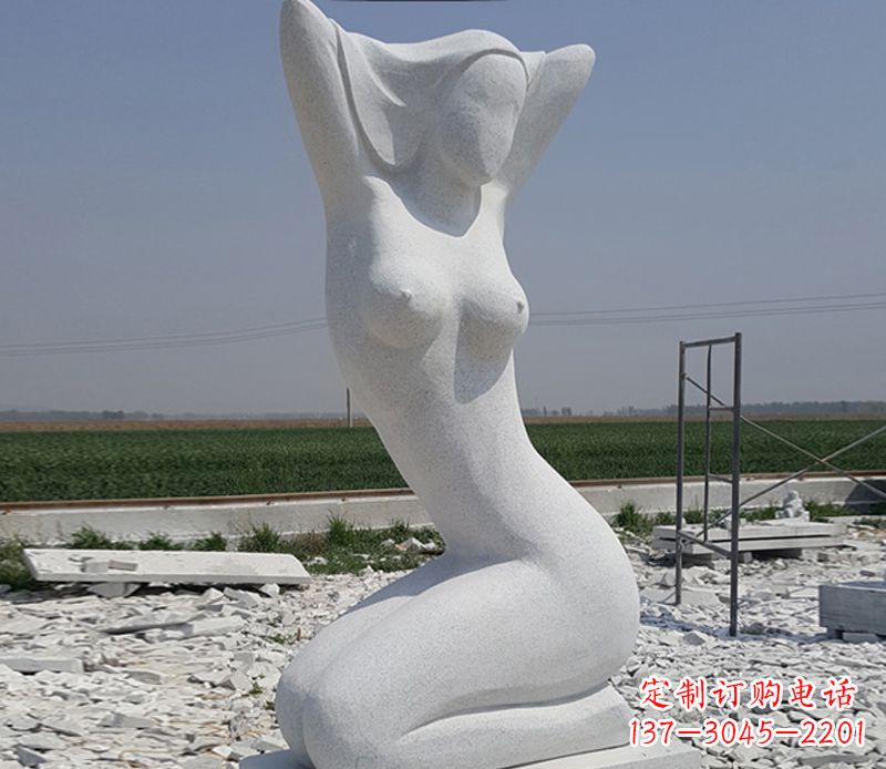 广西优雅大理石美女雕塑