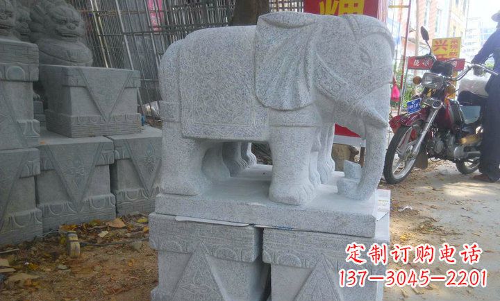 广西中领雕塑大象招财镇宅石雕