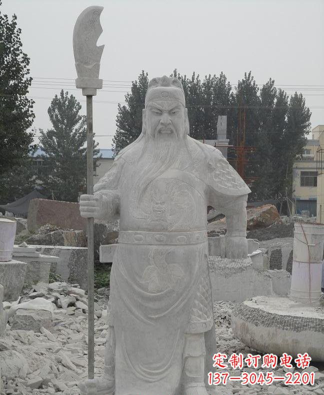 广西大理石关公雕塑