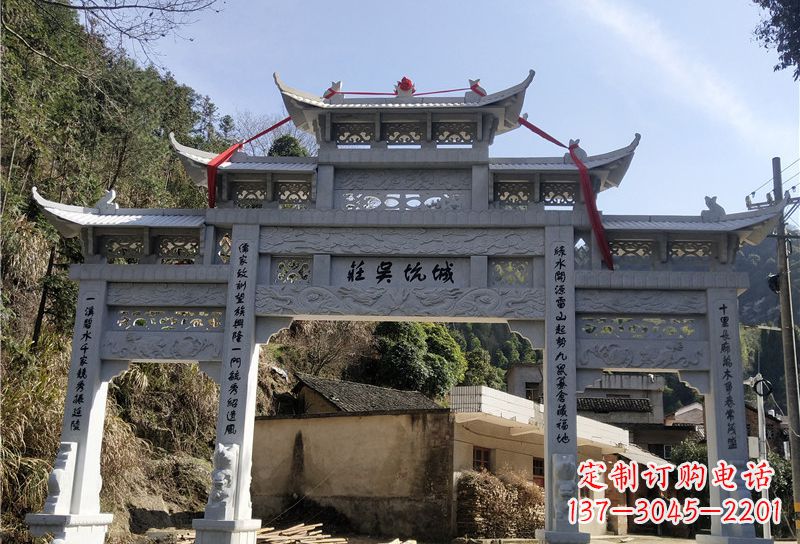 广西大理石牌坊雕塑尊贵雕塑,永久保存
