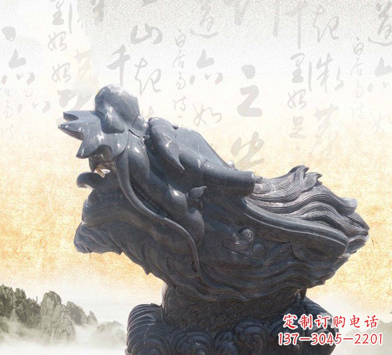 广西新潮大理石龙头雕塑