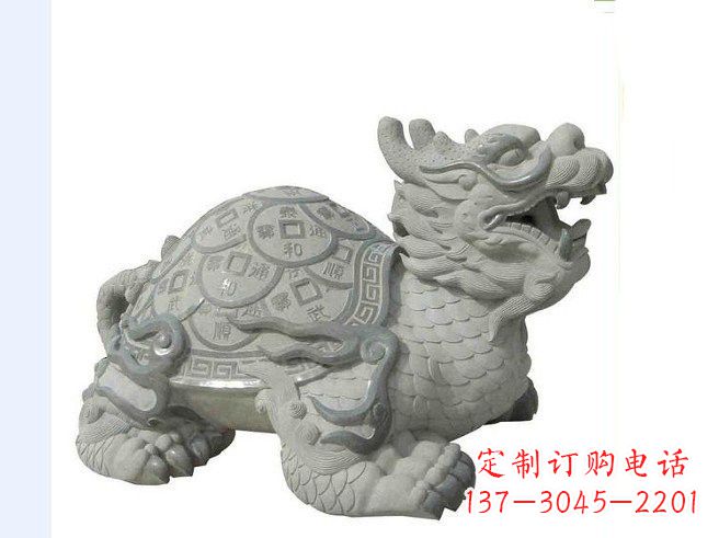 广西大理石招财龙雕塑