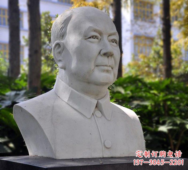 广西大理石钱学森胸像石雕——赞颂改革开放的先驱