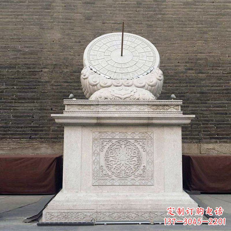 广西精美石质日晷雕塑