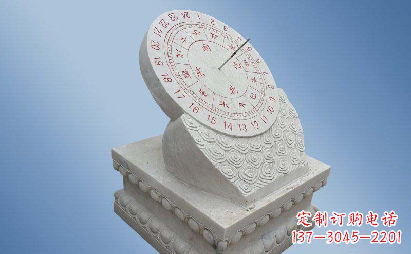 广西精致古典大理石日晷雕塑
