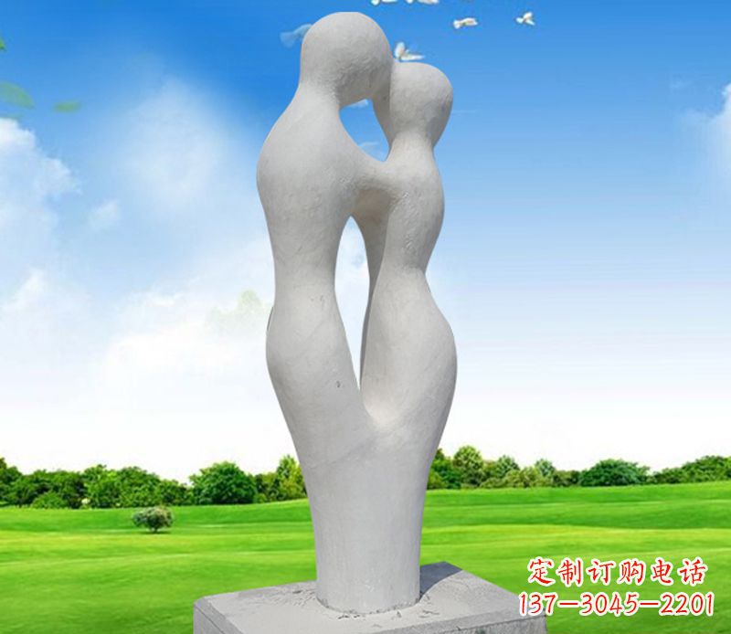 广西情侣石雕,永恒的爱恋