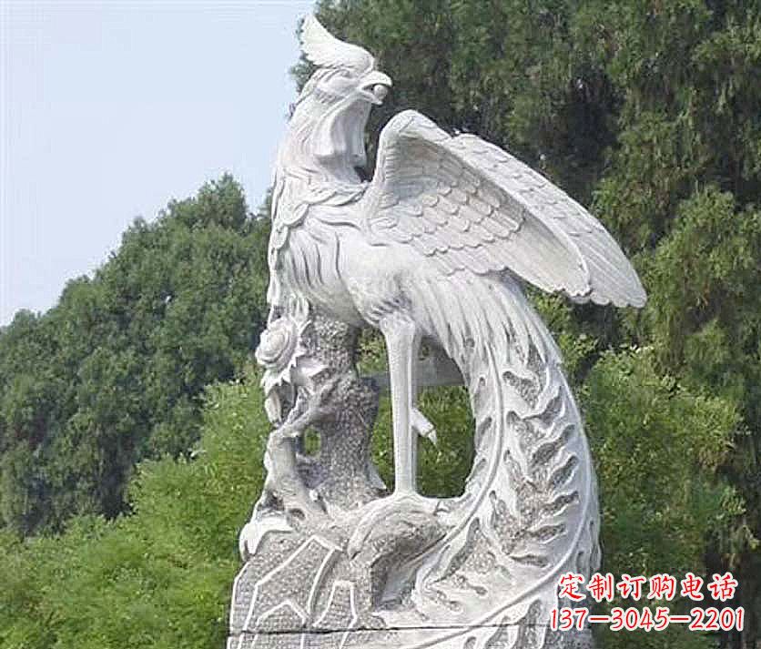 广西大理石凤凰雕塑