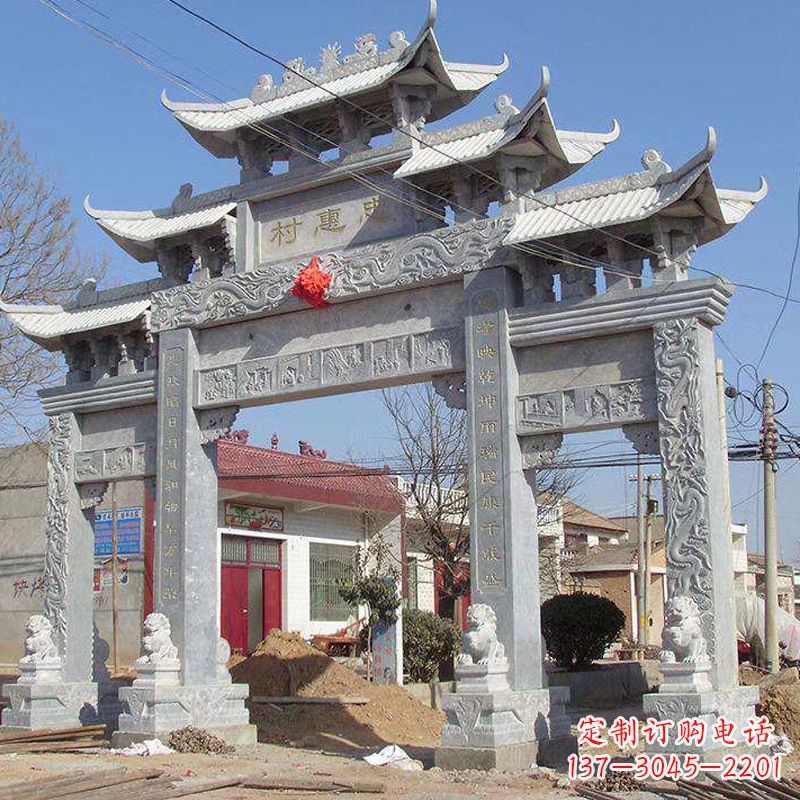 广西大理石牌坊石雕艺术
