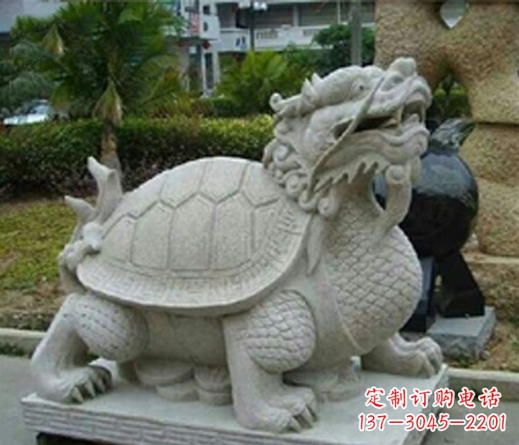 广西大理石铜钱龙雕塑