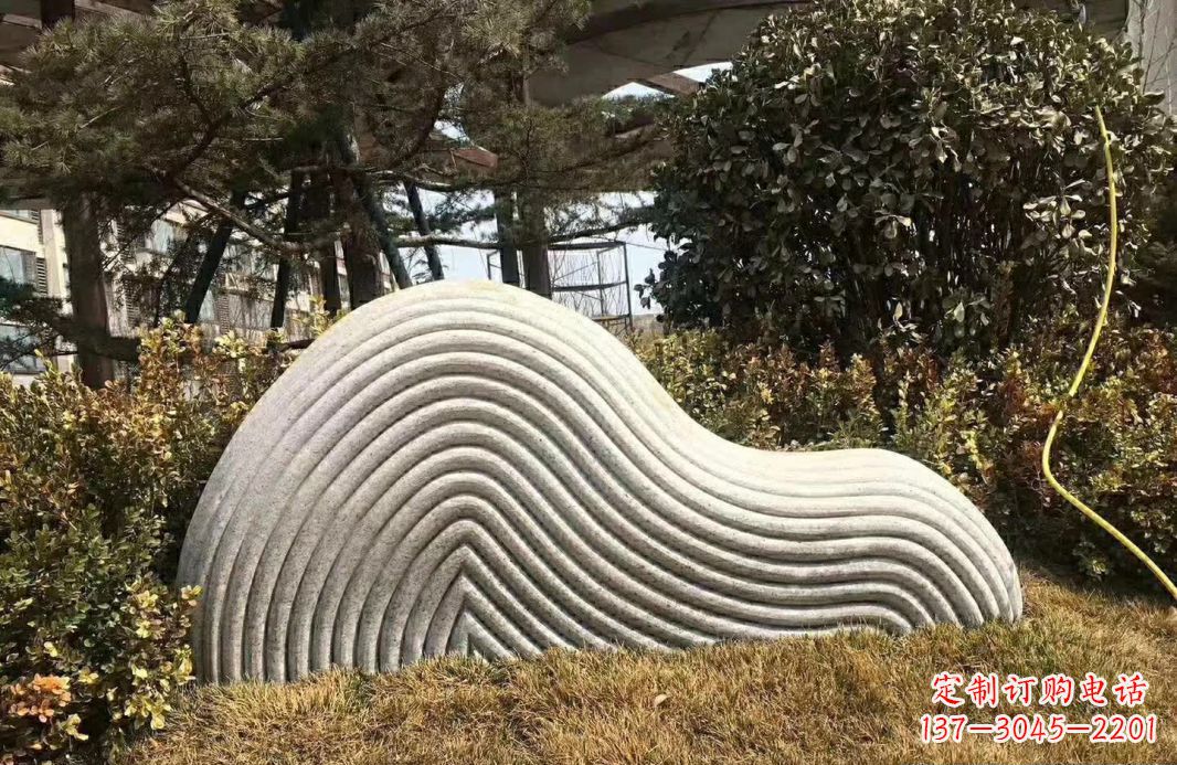 广西高雅大理石纹理假山雕塑