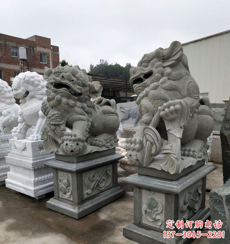 广西大理石南方狮子雕塑