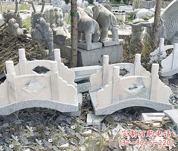 广西精美大理石拱桥雕塑
