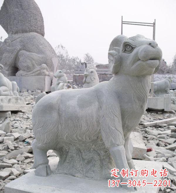 广西大理石羊雕塑