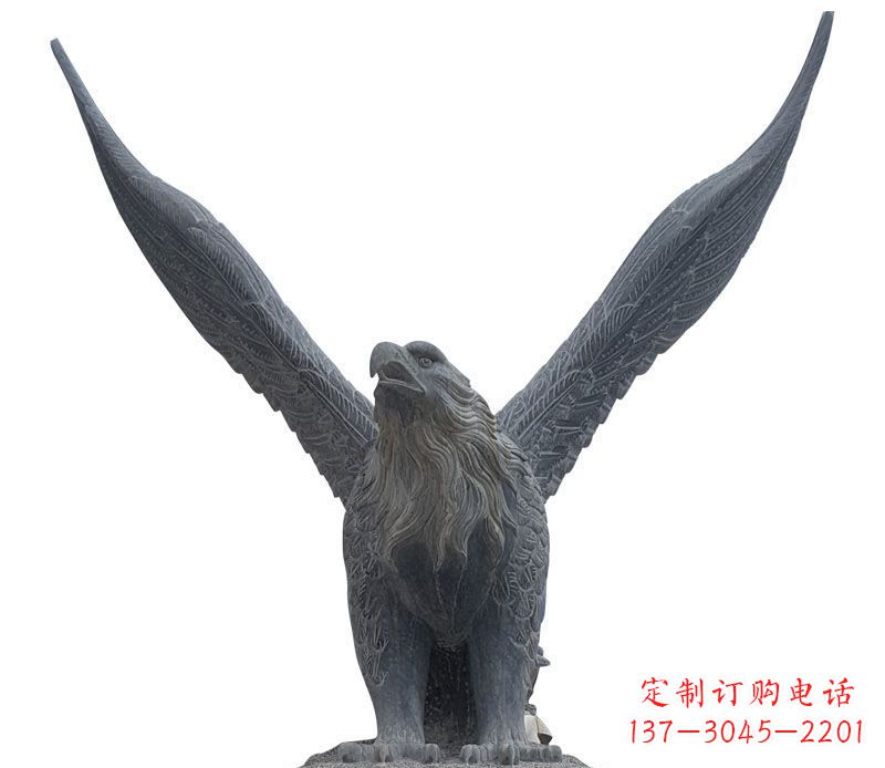 广西大理石老鹰雕塑