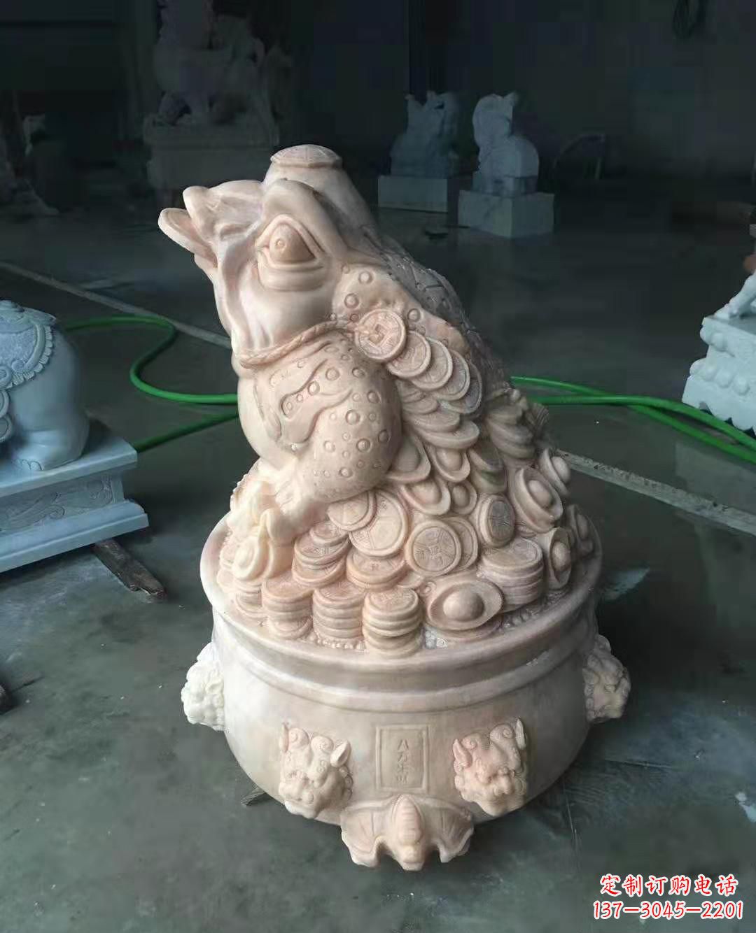 广西精致石雕动物雕塑