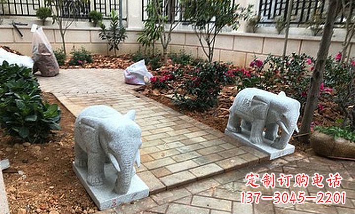 广西大理石小象石雕,让你的大好家园更加美丽