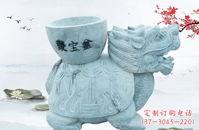 广西大理石招财龙雕塑