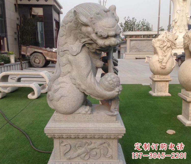 广西优雅精致的大理石独角兽雕塑