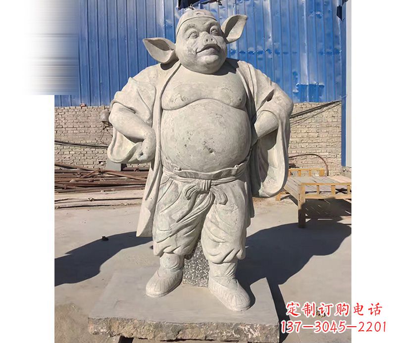 广西大理石猪八戒雕塑