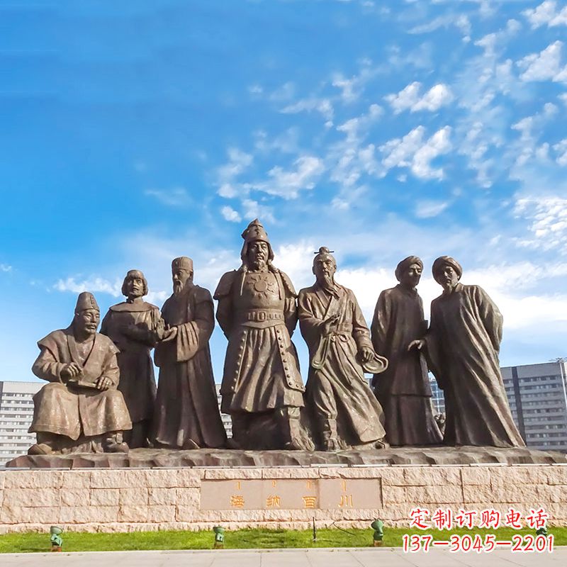 广西成吉思汗雕塑,赞颂大蒙古国建国者
