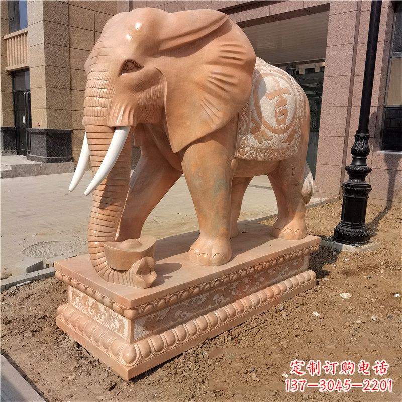 广西大象石雕——辟邪守护