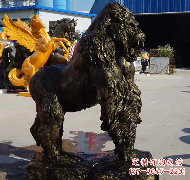 广西大猩猩铜雕塑——匠心细节臻完美