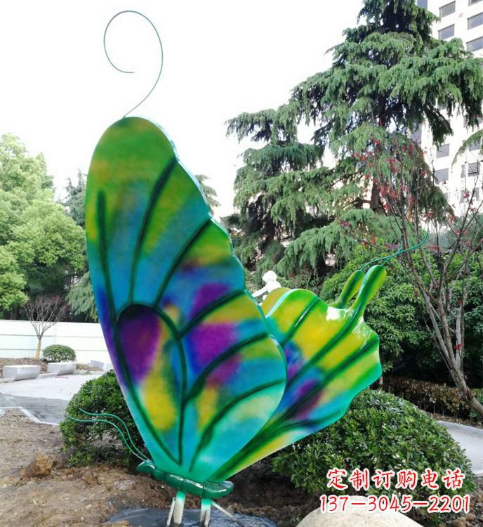 广西不锈钢蝴蝶雕塑,装点城市广场